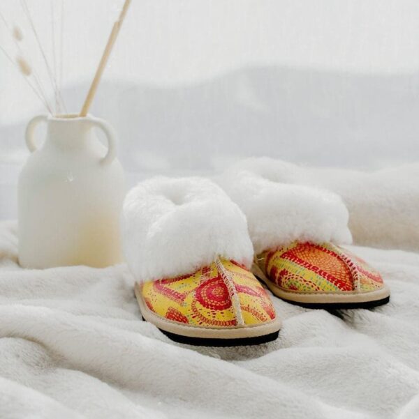 Wool Leather Slippers
