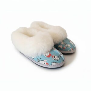 Kids Christmas Sheepskin Slippers SA | Zebra Slippers South Africa – Festive Stripes Limited Edition
