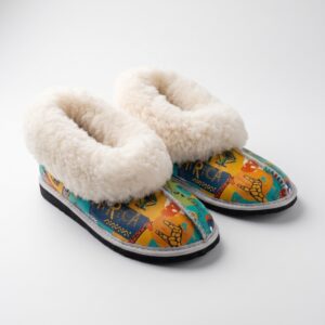 Ladies African Sheepskin Slippers SA | South African Africa Sole Design